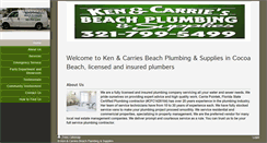 Desktop Screenshot of kenandcarriesbeachplumbingandsupplies.com